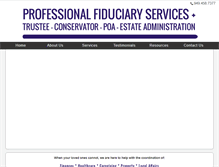 Tablet Screenshot of fiduciaryplus.com
